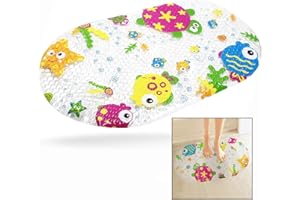 LHKJ Tappetino Doccia Antiscivolo,Tappetino da Bagno dei Cartoni Animati con Ventose Tappetino per Vasca da Bagno Bambini