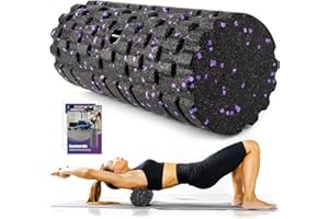 ‎NOONCRAZY Faszienrolle mit 3D-Texturmassage, Foam Roller(33cm x 14cm) zur Muskelverspannungen lindern, mittlere Härte Selbstmassage Fazienrolle für rücken wirbelsäule Rücken Beine
