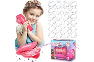 ZZRSYJ Hair Bedazzler Kit, con 360 Gemas para el Cabello, Gem Stamper Herramienta, Máquina de Diamantes, máquina de Gemas Brillantes, Grapadora Diamond Sparkle, para Niños, Niñas, Mujeres (A)
