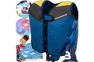 ‎BLUEMARINA Bluemarina Schwimmweste für Kinder | Verschiedene Größen von Kleinkind bis Baby - Schwimmlernhilfe - Schwimmhilfe - Schwimmflügel - Schwimmring - Schwimm Weste für Kind ab 1-9 Jahren