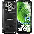 DOOGEE Blade10 Ultra Rugged Smartphone Android 14, 20GB+256GB/2TB TF, 50MP Camera, 10.7mm Ultra-thin Body, 3 Card Slots, 4G Dual SIM IP68/IP69K Rugged Phone, 6.56" Display, 5180mAh, NFC, Transparent
