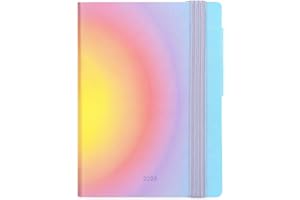 LEGAMI - Agenda hebdomadaire Mini 2026, Aura, édition spéciale, 12 mois Mini, carnet d'adresses inclus, fermeture avec élastique, de janvier 2026 à décembre 2026, en papier FSC certifié, 8 x 10 cm