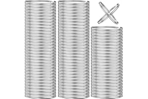 NAKALIXIR 100PCS Split Key Rings, Key Rings Bulk for Keychain and Crafts, 1 inch (25mm)