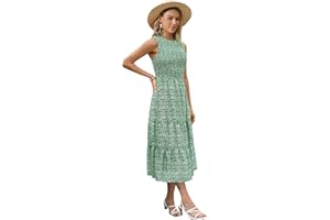 Kate Kasin Letnie sukienki dla kobiet UK linia A elegancka midi marszczona sukienka kwiatowa na plażę boho sukienka