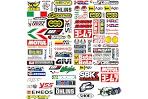 AHLMA 3 Piezas Pegatinas Coche Racing Exterior Tuning Pegatina Pegatinas Racing Moto Adecuado para Motocicletas Monopatines Coches Cascos de Scooter Y Motos de Motocross（Tipo C）