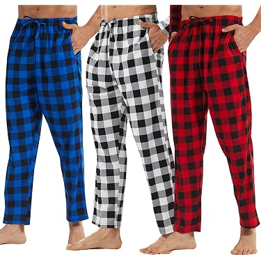 Novastar Go Surfer - Pantaloni da pigiama da uomo, con tasche, morbidi, comodi, Nero, S