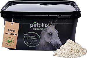 PetPlus® ZEOLITH Klinoptilolith Pulver Pferd 750g & 3kg, Premium Qualität, 100% natürlich, Keine Konservierungsstoffe, allergenfrei, Detox (3000g)