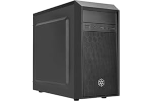 SILVERSTONE TECHNOLOGY SilverStone SST-PS16B – Precision Mini Tower Micro ATX Computer Case, silenzioso, nero
