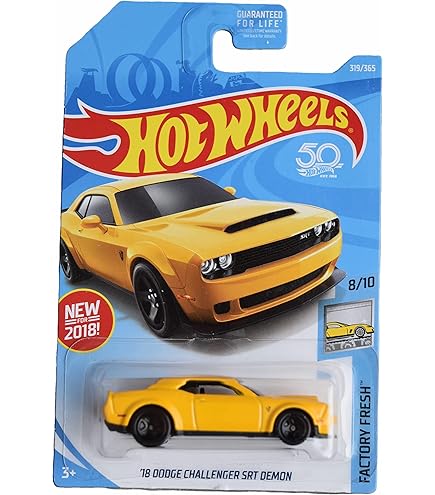 Hot Wheels '18 Dodge Challenger SRT Demon, [Gray] 2/5 : Amazon.co