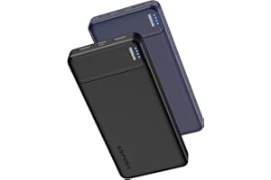 AsperX Power Bank 15000mAh 2 Stück PowerBank USB C Output Input 5V 3A Fast Charging Schnell Aufladende Externer Handyakkus Kompatibel mit iPhone 15 14 13 12 Pro Max, Samsung, Huawei, Switch