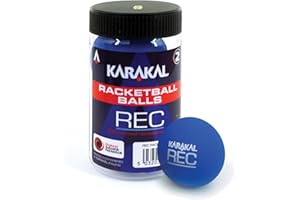 Karakal Unisexe Racquetball Balles (Loisirs), Tube de 2, Bleu