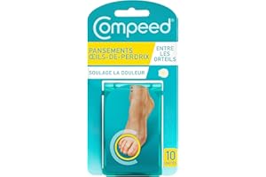 Compeed® - 10 Pansements Hydrocolloïde - Œil-de-perdrix - Traitement œil de Perdrix- 2,2 x 2,0 cm