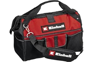 Einhell Tool Bag 45/29 - Carry Case For Tools & Accessories, Durable With Reinforced Base, Carrying Strap, Carrying Handle, Various Pockets And Compartments - Power Tool Storage