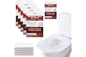 TIDENO 60 Pezzi Copriwater Usa e Getta Igienici Monouso per Adulti e Bambini,Copri Water da Viaggio Biodegradabili,Coprisedile WC tascabile,Coprigabinetto Igiene Coprivaso Tavoletta