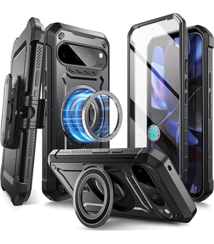 Poetic Revolution Hülle Für Google Pixel 10/10 Pro – Mit Displayschutz & Ständer, Militärisch Robust