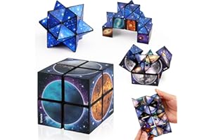 EICHHOO 6 7 8 9 10 11 Year Old Boy Gifts: Infinity Cubes Toys for Kids Age 8-12 Birthday Presents for Girls Boys Autism Travel Magic Cube for Children Space Solar System Fidget Puzzles Smart Games Toy