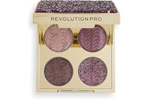 Revolution Pro, Ultimate, Eye Quad, Palette di ombretti, Topazio rosa, 4 tonalità, 3,2 g