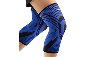 INDEEMAX Knee Support Brace 2 Pack - Compression Knee Sleeves for Men Women Arthritis, Joint Pain, Ligament Injury, Meniscus Tear, ACL, MCL, Tendonitis, Running, Gym, Squats, Sports - M