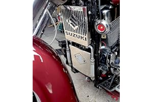 BM UK Motorrad SET OF Kühlergrill Abdeckung Schutz + Batterieabdeckung Schutz SUZUKI VL 1500 LC INTRUDER | C 90 BOULEVARD Motorrad BATTERIE + KÜHLER Grillabdeckung Schutzgitter