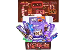 CHOCOFACTURER Regalo Cioccolato Milka - Confezione regalo di cioccolatini Milka I Regalo originale per compleanni, San Valentino, bambini, coppie: Milka Oreo, Choco Wafer, Milka caramello, Milka Cookies