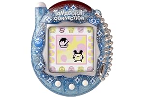 Bandai Tamagotchi Connection Digital Pet Blue Glitter Shell | Tamagotchi Virtual Pet Electronic Toy With Infra-Red Connection For Shared Fun | Kids Toys For Girls And Boys Are Great Japanese Gifts