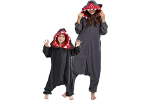 DarkCom Animal Onesie para Niños y Adultos,Carnaval Ropa de Dormir para Niños y Padres,Cosplay Halloween Disfraz Navidad Pijamas