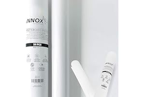 innox® - Electrostatic Self-adhesive whiteboard foil - adheres magnetically to all surfaces | Ideal flipchart paper for meetings, brainstorming and coaching | White, 20 sheets