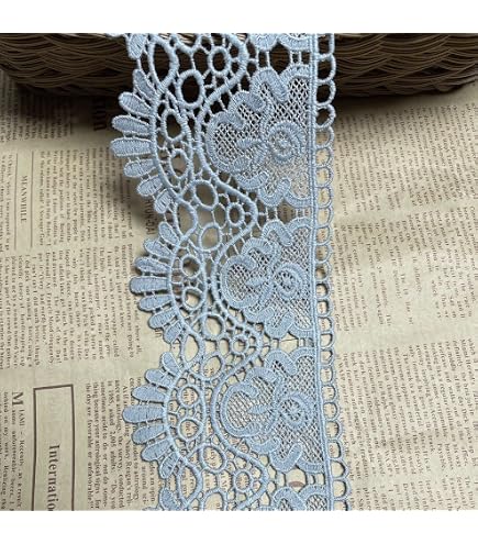Ruban Dentelle Plissée Blanche à Volants - 2 Pouces (5cm) De Large, 5 Yards (4.57m), Polyester, Pour Couture Et Déco