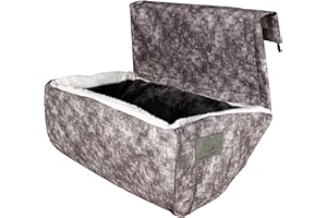 KaraLuna Heating Lounger | Also Suitable for Large Cats I Cat Bed Heating Hanging Cave Cat Heating Hammock Radiator Lounger Cats Heating Lounger Cats XXL (Brown)