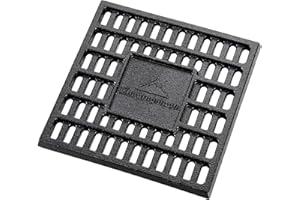 CAMPING MOON CAMPINGMOON T-175 - Rejilla de carbón de hierro fundido para cama de carbón, 17,5 x 17,5 cm