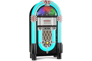 Beatfoxx GoldenAge années 40/50 Jukebox avec LP, CD, USB, lecteur MP3, radio et Bluetooth
