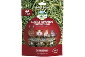 Oxbow Simple Rewards Timothy Hay Treats per conigli, porcellini d'India, cincillà e piccoli animali domestici