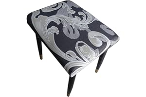 ZZDZW Heces Cubre De Silla Protectora Fundas Elásticas Fundas Rectángulo para Taburetes Funda para Taburete De Comedor De Campo para Sillas De Oficina Comedor Lavable (Color : #15, Size : 1p)