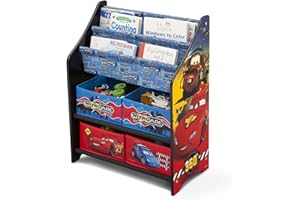 DELTA CHILDREN Delta Cars Buch & Spielzeug AUFBEWAHRUNG, MDF/Non-Woven, Red, 50.49x26.49x67.989999999999995 cm