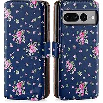 32nd Blumen Series Hülle Für Google Pixel 6 – Kunstleder Mit Blumenmuster, Kartenfach Und Magnetverschluss