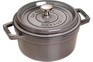 STAUB Gusseisen Bräter/Cocotte, Rund 20 cm, 2,24 L, Graphitgrau