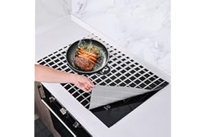 KitchenRaku - Alfombrilla protectora de silicona para inducción (magnética), protector de arañazos para estufa de inducción, alfombrillas de silicona multifuncionales de KitchenRaku