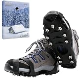 Tevlaphee Crampones,Racos de Hielo Tracción Antideslizante Más de  Zapatos/para 15 Tacos Nieve Hielo Grips Crampones Tacos Picos,fácil de  Poner : Amazon.es: Deportes y aire libre