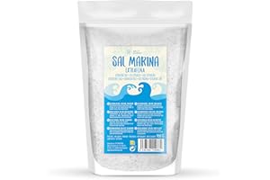 WALLY GOURMET Sel De Mer 100% Naturel Non Raffiné – Minéral, écologique, Haute Pureté, Parfait Pour La Cuisine – Sel de Qualité Supérieure. Naturel non raffiné Origine : Espagne