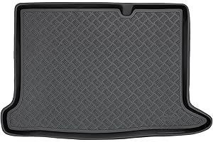 M MOTOS MOTOS Tapis de coffre en PE pour Dacia Sandero II 2012-2020 Rendez votre voyage plus confortable grâce à ce tapis de voiture durable - Tapis de coffre de voiture tout temps, protection contre les sali