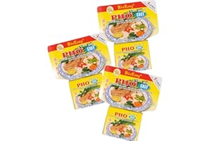 OG ASIA Pho Chay Bao Long VEGGI - Cubo di brodo per zuppa di spaghetti di riso vegetariano, confezione da 3 pezzi, 225 g