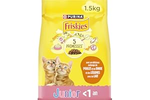 FRISKIES Junior z kurczakiem, indykiem, mlekiem i warzywami - 1,5 KG - Karma dla kociaków