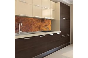 DIMEX LINE Paraschizzi Auto-Adesiva per la Cucina Rame GRAFFIATO 180 x 60 cm | Resistente all’Acqua | QUALITA‘ Premium