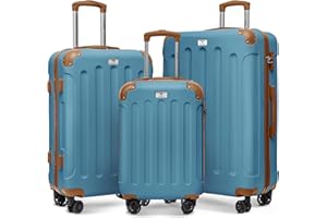 LUGG Travel Suitcase Set - Skywander 3-Piece Hard Shell Luggage, 20" 24" 28" Strong & Lightweight with Secure TSA Lock, Smooth 360° Wheels & Resilient Handle - Airline Approved