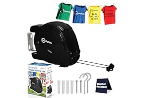 Laundry Mate Retractable Washing line Duo Reels 2x13M Heavy Duty Extendable Washing Line with Twin Cable - Wall Mounted Washing Line for drying cloths - Indoor & Outdoor Ultimate Drying Solution