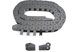 Befenybay R28 Dimensioni interne 15 x 15 mm, flessibile trascinamento, cavo per catena di trascinamento esterno tipo aperto per stampante 3D e macchine CNC (15 mm x 15 mm all'esterno aperto)