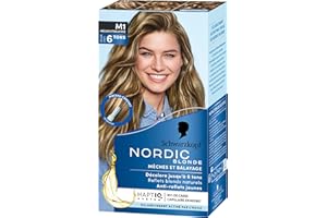 Schwarzkopf Nordic Blonde M1 Mechas Radiantes - Coloración permanente - Aclara hasta 6 tonos - Con aceite activador&OmegaPLEX