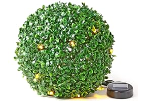 Solalite® 28cm Dual Function Solar Powered Topiary Garden Ball Sphere 20 Led Lights