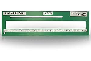 BESTDEALS PPI Letter Size Guide Ruler Post Office Postal Price Postage. (Green)