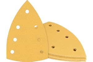 Bosch Professional 10x Feuilles abrasives Expert C470 à 7 trous (pour Bois dur, Peinture sur bois, 100x150 mm, Grain 120, Accessoires Ponceuse Multi)
